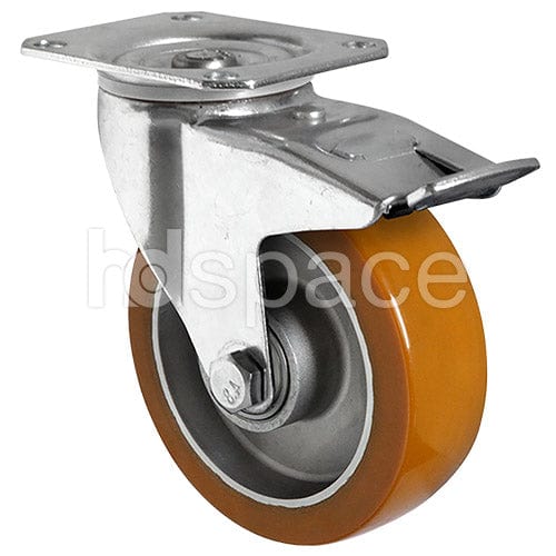 Polyurethane Medium Duty 125mm Castor HD Space