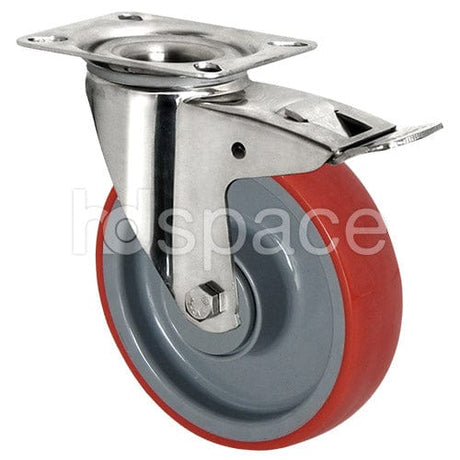 Stainless Steel / Thermoplastic Polyurethane 125mm Castor HD Space