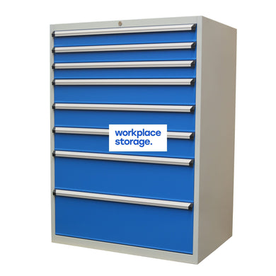 Drawer Cabinet - 8 Drawer 1400H Workplace Storage 1400 Workshop Drawer Cabinets and Dividers