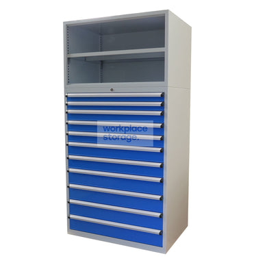 Drawer Cabinet (no doors) - 11 Drawer 2000H Workplace Storage 2000 Workshop Drawer Cabinets and Dividers