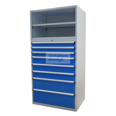 Drawer Cabinet (no doors) - 8A Drawer 2000H Workplace Storage 2000 Workshop Drawer Cabinets and Dividers