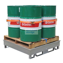 Load image into Gallery viewer, Drum Pallet Secure System Workplace Storage Drum Secure Pallet Systems
