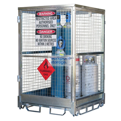 Gas Cylinder Transport Cage Workplace Storage Gas Bottle Storage Cages & Cabinets