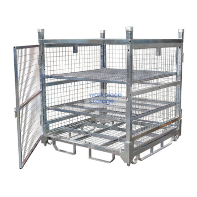 Logistics Cage Half Height no Castors Workplace Storage Logistics Cage Systems