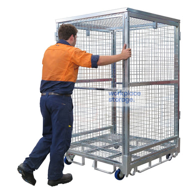 Logistics Cage with Castors Workplace Storage Logistics Cage Systems