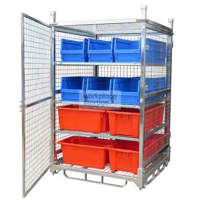 Logistics Cage without Castors Workplace Storage Logistics Cage Systems