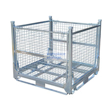 Load image into Gallery viewer, Pallet Cage Collapsible Full Height Workplace Storage Collapsible Pallet Storage Cages
