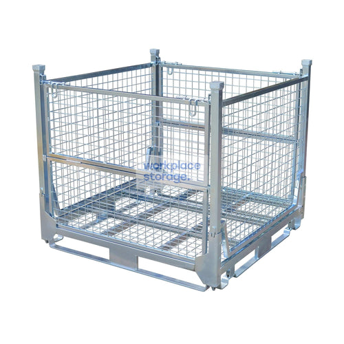 Pallet Cage Collapsible Full Height Workplace Storage Collapsible Pallet Storage Cages