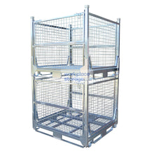 Load image into Gallery viewer, Pallet Cage Collapsible Full Height Workplace Storage Collapsible Pallet Storage Cages
