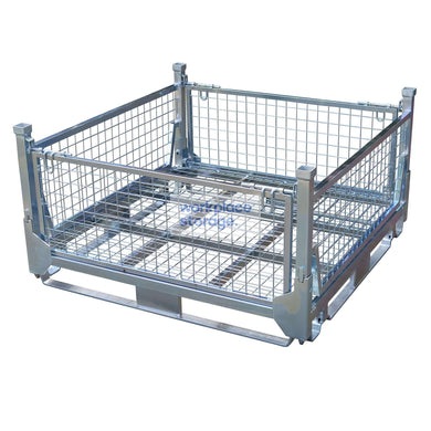 Pallet Cage Collapsible Half Height Workplace Storage Collapsible Pallet Storage Cages