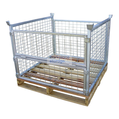 Pallet Cage Hardwood Full Height Workplace Storage Pallet Cages