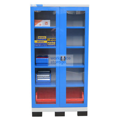 Storage Cupboard With Clear Doors Workplace Storage Storage Cabinets & Lockers