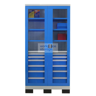 Workstation Drawers (clear doors) - 6Drawers 3Shelves Workplace Storage Storage Cabinets & Lockers