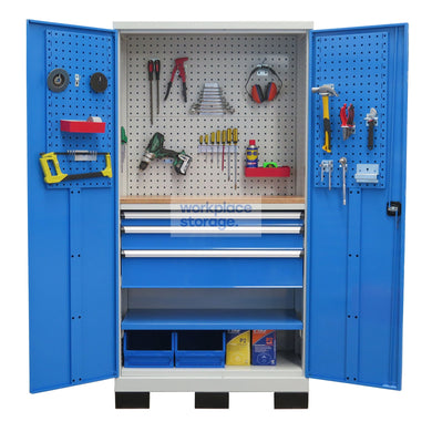 Workstation Drawers (steel doors) - 3Drawers 1Shelf Workplace Storage Storage Cabinets & Lockers