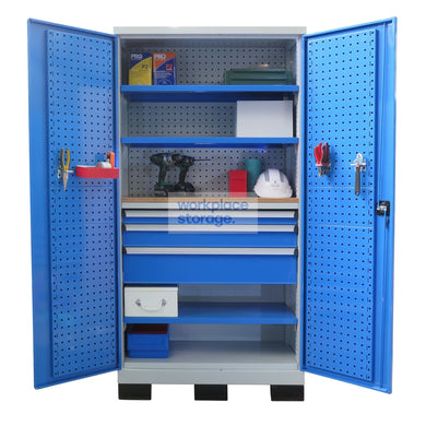 Workstation Drawers (steel doors) - 3Drawers 3Shelves Workplace Storage Storage Cabinets & Lockers