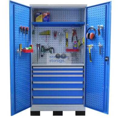 Workstation Drawers (steel doors) - 6Drawers 1Shelf Workplace Storage Storage Cabinets & Lockers