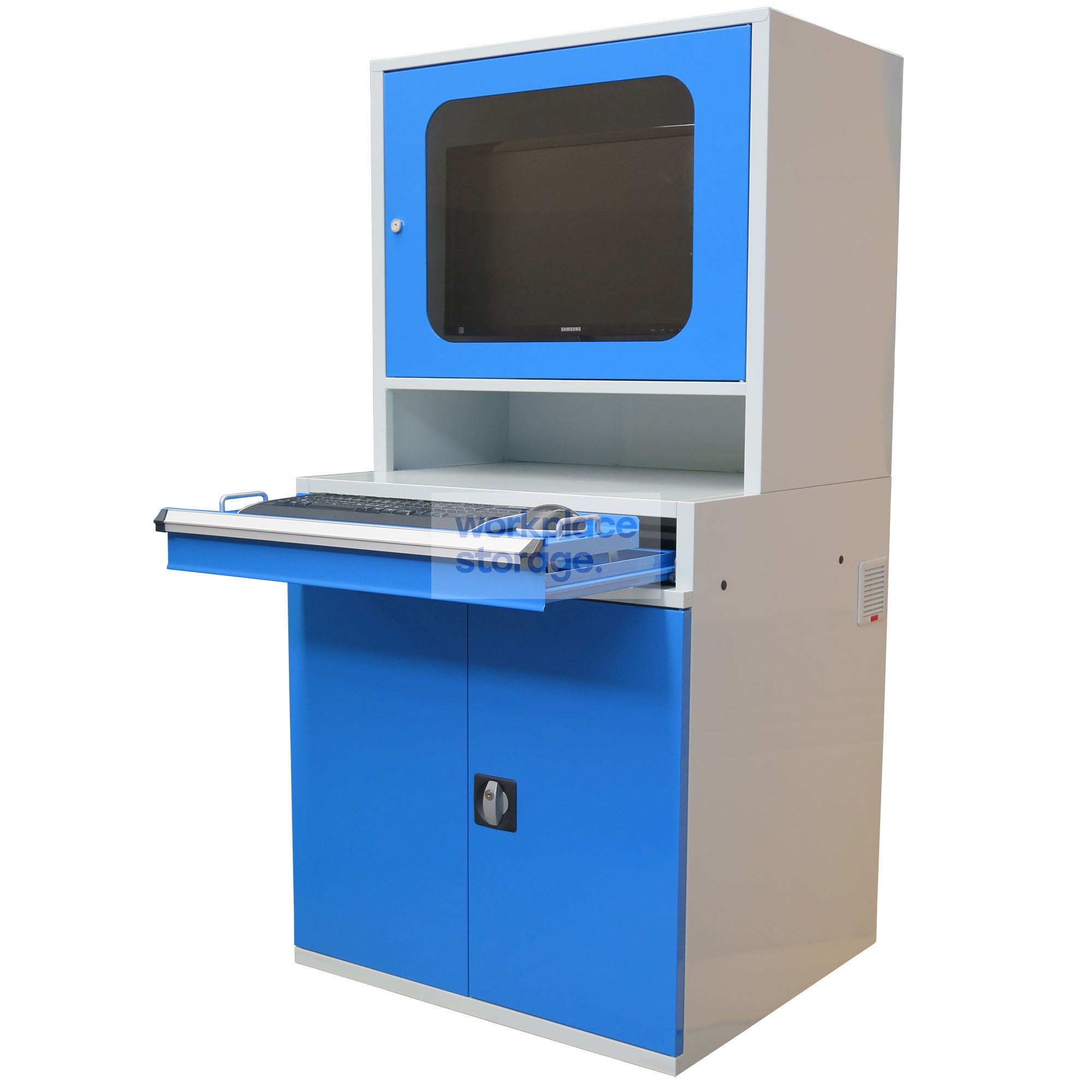 Computer Cabinet With Storage Workshop Computer Storage Cabinet – Workplace Storage