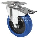 Elastic Blue Rubber 80mm Castor HD Space
