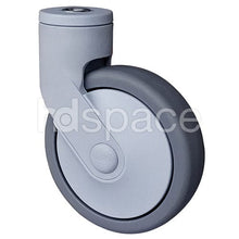 Load image into Gallery viewer, Thermoplastic Rubber 100mm Bolt Hole Castor HD Space

