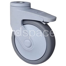 Load image into Gallery viewer, Thermoplastic Rubber 100mm Bolt Hole Castor HD Space
