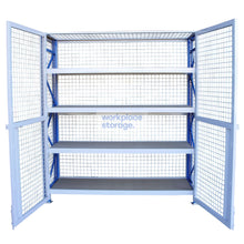 Load image into Gallery viewer, Lockable Shelving Cage Workplace Storage Lockable Shelving Cages
