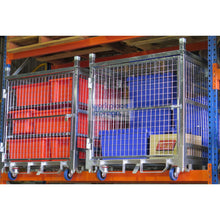 Load image into Gallery viewer, Logistics Cage with Castors Half Height Workplace Storage Logistics Cage Systems
