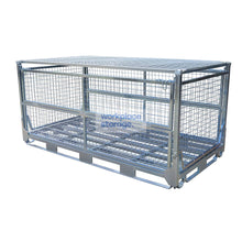 Load image into Gallery viewer, Pallet Cage Collapsible Full Double Workplace Storage Collapsible Pallet Storage Cages
