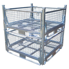 Load image into Gallery viewer, Pallet Cage Collapsible Half Height Workplace Storage Collapsible Pallet Storage Cages
