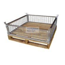 Load image into Gallery viewer, Pallet Cage Hardwood Low Height Workplace Storage Pallet Cages
