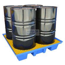 Load image into Gallery viewer, Polyethylene Bund 4 Drum Workplace Storage Drum Bunding
