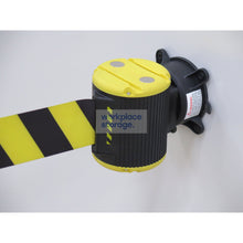 Load image into Gallery viewer, Retractable Belt Barrier Magnetic Mount Workplace Storage Area Safety Equipment
